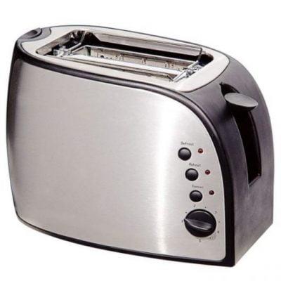 RAMTONS RM/258 2-Slice Pop-Up Toaster Stainless Steel - Fast Toasting, Adjustable Browning, Durable & Compact, Home & Kitchen Use