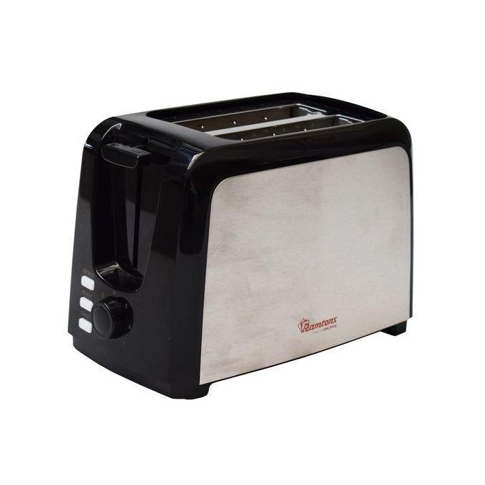 RAMTONS RM/564 2-Slice Pop-Up Toaster – Stainless Steel, Fast Heating, Adjustable Browning, Cancel & Reheat Functions, Home & Kitchen Use