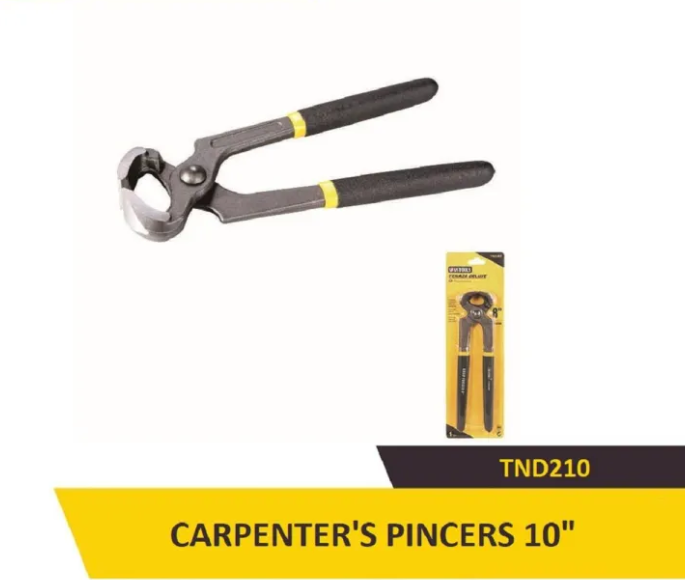 [TND210-VN-VH] Uyustools TND210 10'' Carpenter's Pincers Pliers – Heavy-Duty, Durable, Precision Grip for Woodworking & DIY Projects