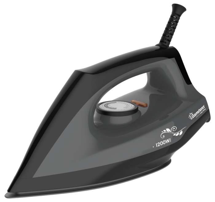 RAMTONS RM/692 1200W Dry Iron – Non-Stick Soleplate, Fast Heating, Lightweight & Ergonomic, Home Use