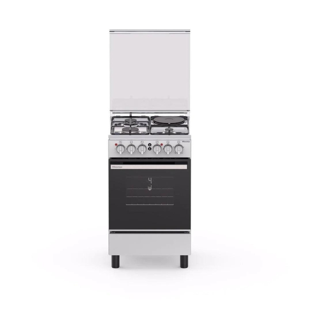 Hisense HF531GEES 50×55 3 Gas + 1 Electric Plate Cooker – Durable, Fast Heating & Energy Efficient