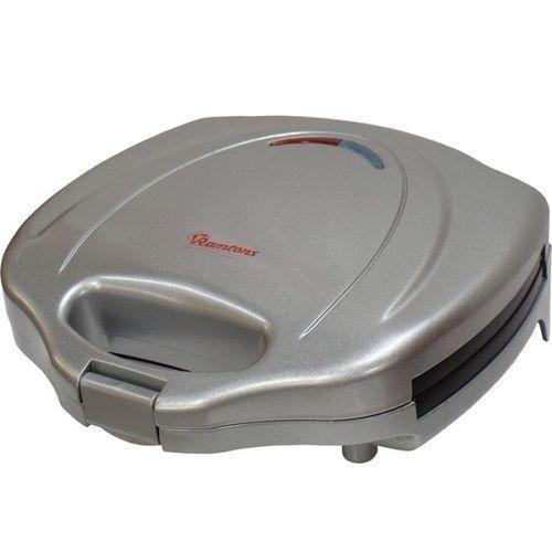 RAMTONS RM/114 2-Slice Sandwich Toaster Silver – Fast Heating, Non-Stick Plates, Compact Design, Easy to Clean, Home & Kitchen Use
