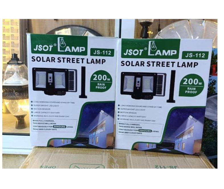 JSOT JS-112 Solar Street Lamp – High-Brightness Waterproof Outdoor LED Street Light