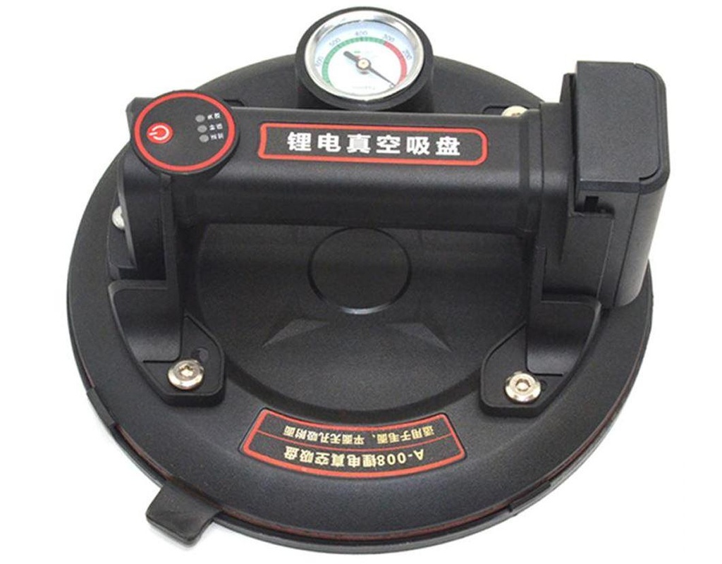 Tianqin TQ39016 Suction Cups – 200mm Heavy Duty Pump with Big Pressure Gauge, 200kg Strong Glass Lifter, Battery & Charger Included