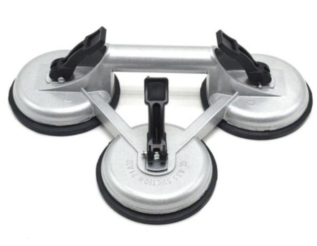 Tianqin TQ39012 Suction Cups – 123mm Aluminum Alloy 3-Claw, Heavy Duty 100kg Glass Lifter, Durable Strong Grip Tool