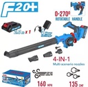 Fixtec FCGB202X 20V Li-Ion Cordless Leaf Blower - High Power Electric Air Blower - Lightweight Garden & Yard Cleaning Tool - Battery Powered