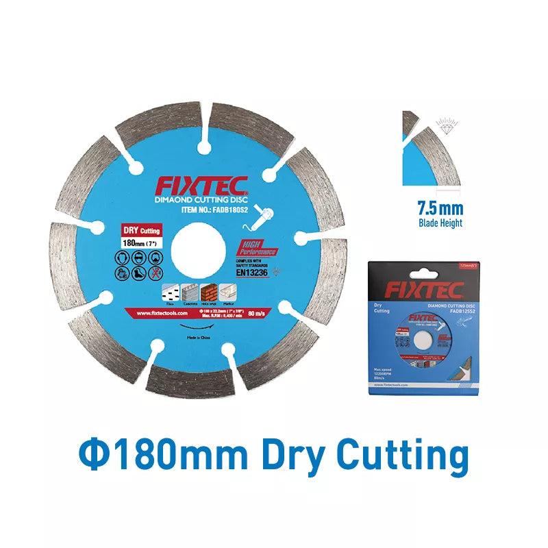 Fixtec FADB180S2 Dry Diamond Cutting Disc – High-Performance Tile & Concrete Saw Blade