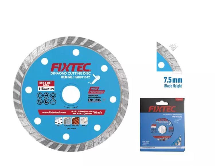 Fixtec FADB115S2 Dry Diamond Disc – Professional Cutting Blade for Concrete, Stone & Masonry