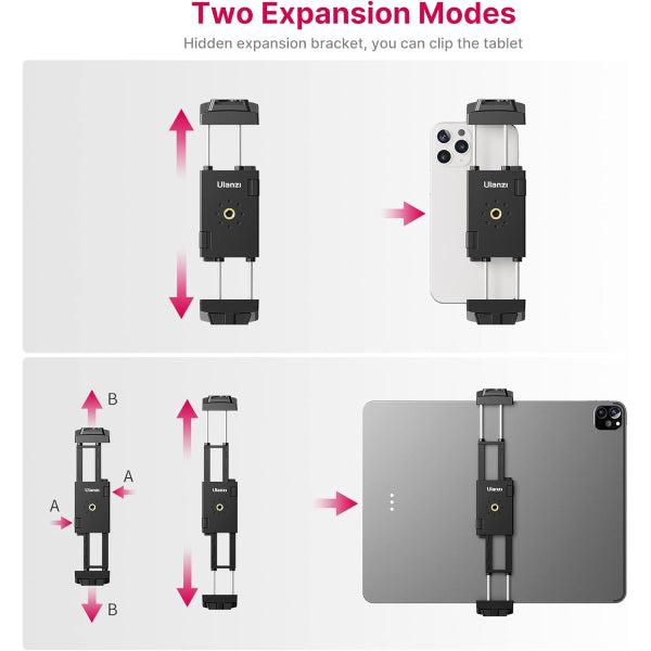 Ulanzi ST-29 Tripod Mount for Smartphones and Tablets – Secure holder that enables stable mounting for better photo and video capture