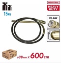 Fixtec FVS38600 38mm 6m Concrete Vibrator – Heavy Duty Poker Vibrator Shaft for Construction