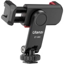 Ulanzi ST-06S Multi-Function Cold Shoe Smartphone Holder – Essential mounting accessory that securely holds smartphones for stable filming and photography use
