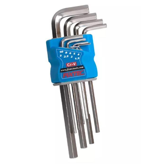 Fixtec FHHK0009 Extra-Long Hex Key – Heavy-Duty Allen Wrench for Precision Fastening