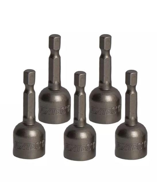 Fixtec FHID13 5-Pcs Magnetic Nut Socket Set – Secure Grip Nut Driver Sockets