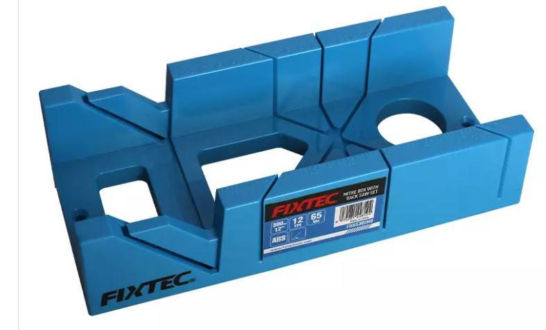 Fixtec FHHS300MB Mitre Box with 12-Inch Back Saw – Precision Angle Cutting Tool