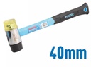 FIXTEC FHRUH40 Rubber & Plastic Hammer – 40mm Non-Marring Striking Tool for Flooring & Woodwork