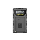 Nitecore UCN5 dual-slot USB-C QC charger for Canon LP-E17 – Charges two batteries simultaneously for convenient and efficient power management