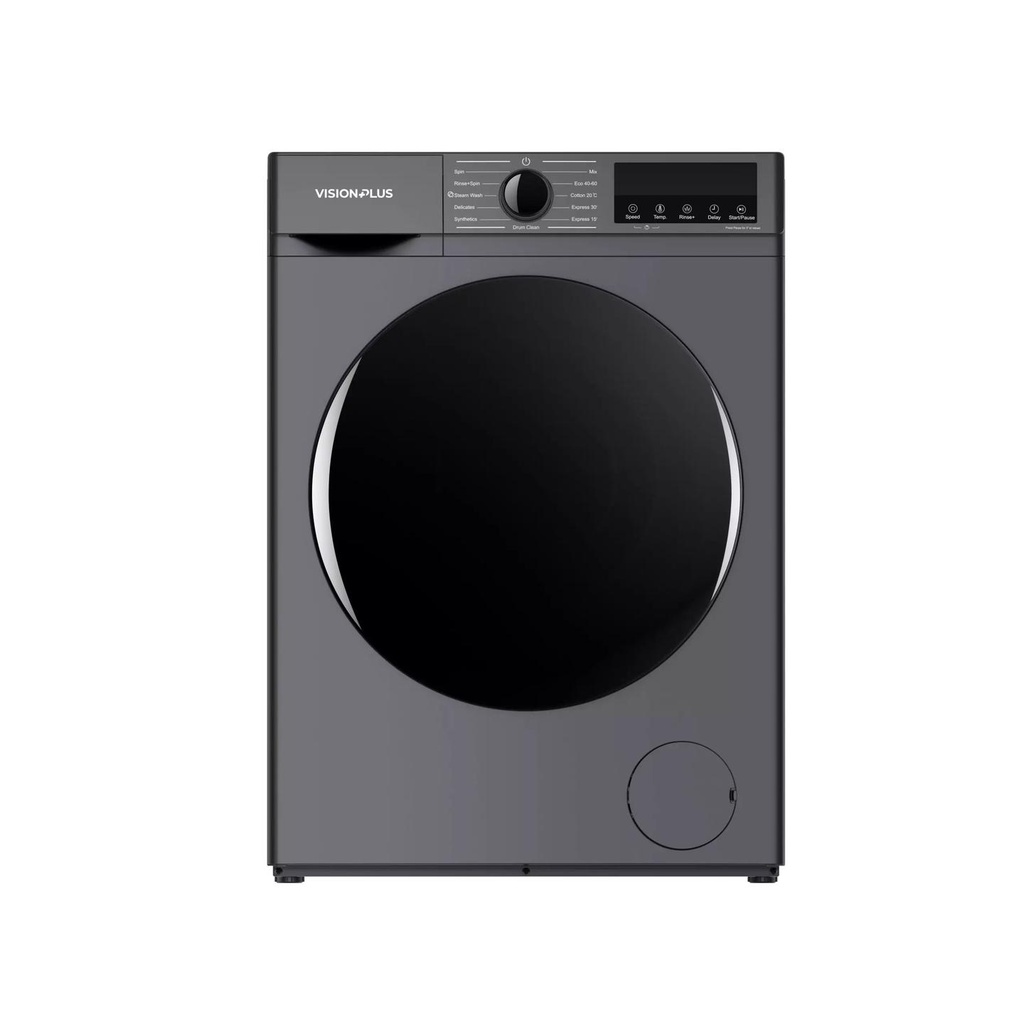 VISION PLUS VPWM10FL-B Slim 10KG Fully Automatic Front Load Washing Machine – Efficient and Energy-Saving Washer for Modern Homes
