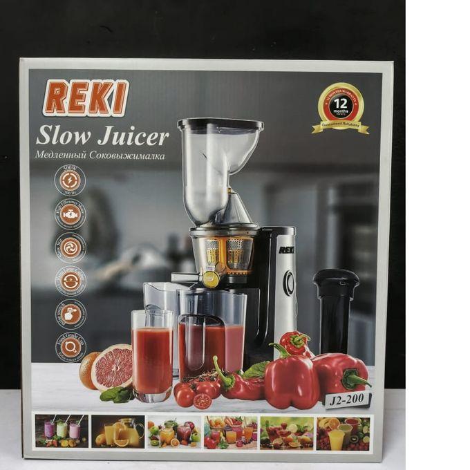 Reki JC-200 Electric Slow Juicer – Efficient and Healthy Juice Extractor for Home Use