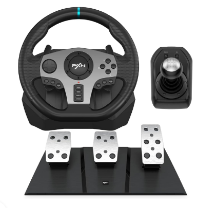 PXN V9 Gaming Steering Wheel – Enhances racing simulation experience with precise control and realistic driving feedback for immersive gameplay