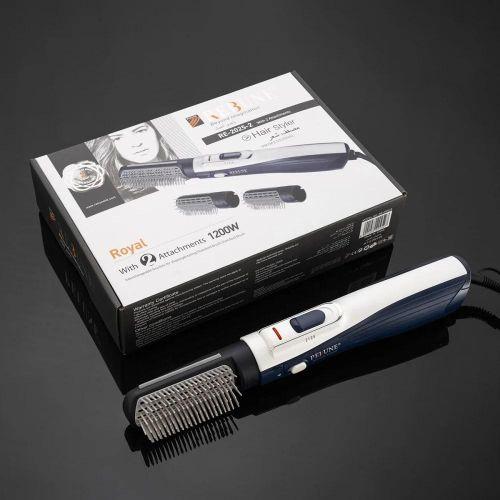 Rebune RE-2025-2 Hair Styler with 2 Brushes, 2 Heat Levels & Cool Air, 1200W – Fast Styling, Safe for Hair, Easy to Use