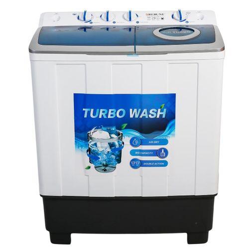 Rebune RE-XPB100-E01 10KG Twin Tub Washing Machine – Powerful Wash, Energy Efficient, Durable