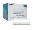 D-Link DES-1008C-B 8-Port Unmanged Switch – Fast Ethernet Desktop Network Switch