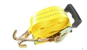 Uyustools CU5015 Ratchet Tie Down 2" x 6M – Heavy Duty Polyester Strap – 1 Ton Rated Working Load – 2 Ton  Max Break Strength – Secure Cargo, Trucks, Trailers, Transport