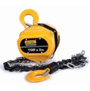 Uyustools TEC202 Chain Hoist - 2 Ton Capacity - Manual Lift - Industrial Grade Steel - Heavy Duty Overhead Lifting Equipment