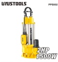 Uyustools PPS002 Submersible Sewage Water Pump 1500W 2HP – 14M Max Head, 360L/Min Flow – Dirty Water & Waste Water Pump