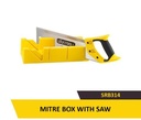 Uyustools SRB314 14" Mitre Box with Saw –  High-Precision Cutting Guide for Wood, Plastic & DIY Projects