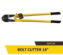 Uyustools NAP114 14" Heavy-Duty Bolt Cutter – Hardened Steel Jaws, High Leverage Design for Cutting Chains, Bolts & Padlocks