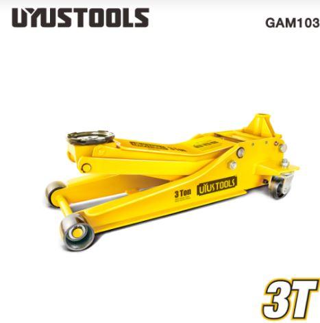 Uyustools GAM103 3 Ton Low Profile Floor Jack – Heavy-Duty, Fast Lift Car Jack, Ultra-Stable Steel Design