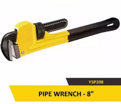 Uyustools YSP208 8" Heavy-Duty Adjustable Pipe Wrench – Professional Plumber Tool, Durable Steel, Anti-Slip Grip