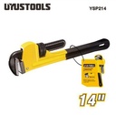 Uyustools YSP214 14" Heavy-Duty Adjustable Pipe Wrench – Professional Plumber Tool, Durable Steel, Anti-Slip Grip