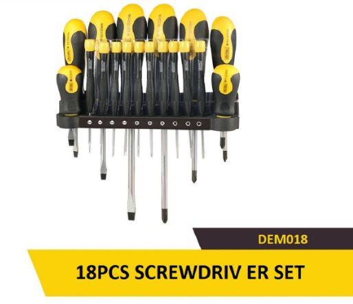 Uyustools DEM018 18-Piece Screwdriver Set – Precision Magnetic Screwdrivers for Home, Electronics & DIY Repairs