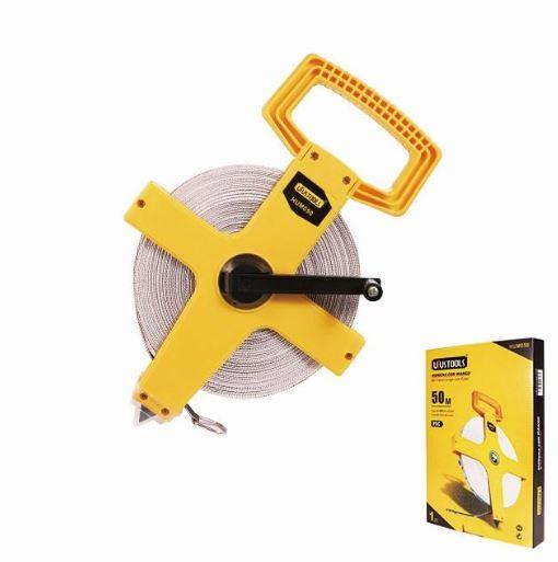 Uyustools CMA50U 50M Steel Long Measuring Tape – Heavy-Duty Measuring Tape, Durable Stainless Steel,Precision Markings for Construction & DIY