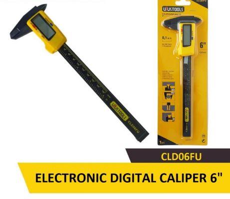 Uyustools CLD06FU 6" Electronic Digital Caliper – High-Precision Stainless Steel Vernier Gauge with LCD Display