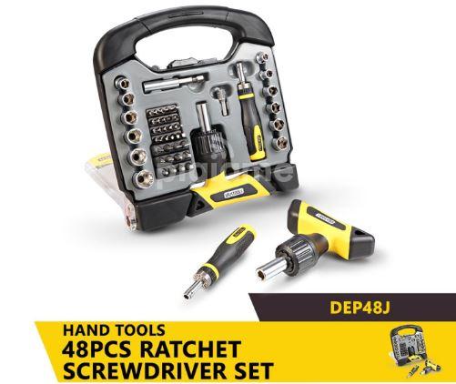 Uyustools DER48J 48-Piece Ratchet Screwdriver Set – Precision Magnetic Bits, Ergonomic Handle & Multi-Purpose Repair Kit