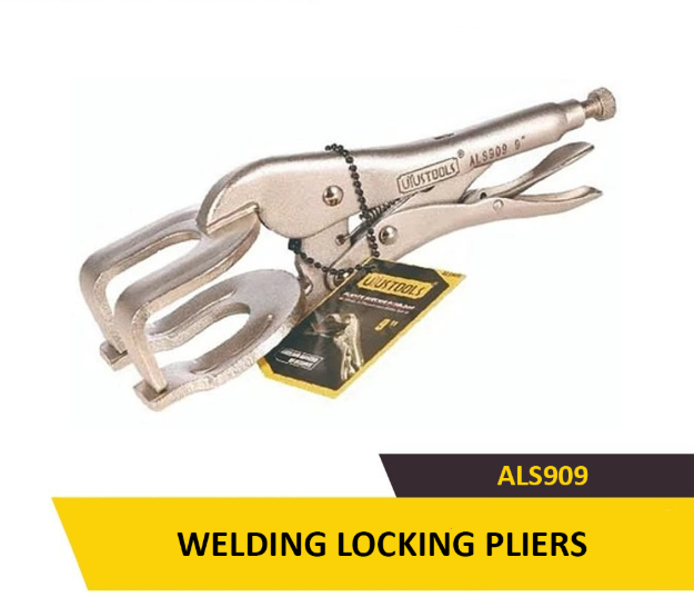 Uyustools ALS909 9’’ Welding Locking Pliers – Heavy Duty, Durable, Heat-Resistant, Precision Grip for Welding & Metalwork