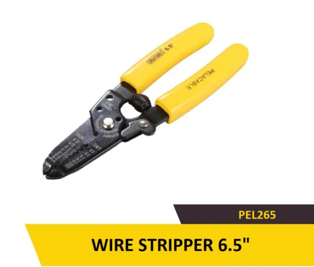 Uyustools PEL265 6.5" Wire Stripper – Heavy-Duty, Precision Cutting & Multi-Gauge Stripping Tool with Durable Non-Slip Grip for Pros & DIY