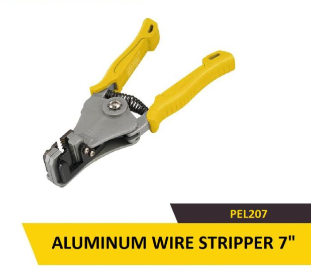 Uyustools PEL207 7’’ Aluminum Wire Stripper – Precision Cutting, Durable Hand Tool for Electricians & DIY