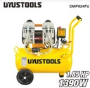 Uyustools CMP924FU Oil-Free Silent Air Compressor 24 Litres – High Performance Low Noise Portable Industrial Air Pump for Home Workshop and Garage Use