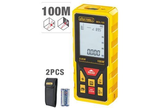 Uyustools MDL100 Laser Distance Detector – Accurate Measurement Tool for Home, Construction, and DIY Projects with Digital Display and Long-Range Capability