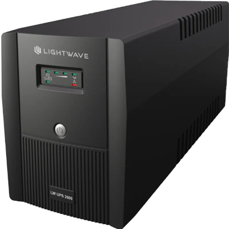 [LW-UPS1200-ES-US] Lightwave LW-UPS1200 1200VA UPS – Provides backup power and protects devices from sudden power outages and voltage fluctuations