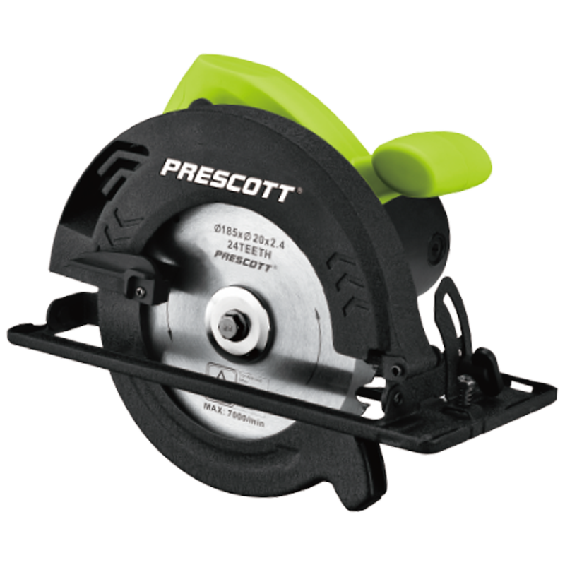 Prescott PT0618505 Wood and Metal Circular Saw 1400W – Electric Power Tool with High-Speed Motor, Lightweight Design, and Precision Cutting for Wood, Metal, and DIY Projects