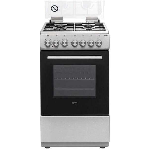SCL SCL-FC564SI 50×60cm 4 Gas Burner Semi-Inox Free-Standing Cooker – Efficient & Durable Home Cooking