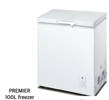 Premier BD-100 100Litres Chest Freezer – Provides reliable freezing and efficient storage for preserving food freshness over longer periods