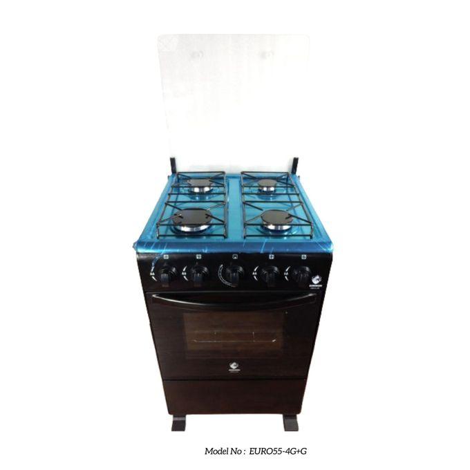 Euroken EURO55 4-Burner Gas Cooker – Full Gas Oven, Durable Design & Energy Efficient