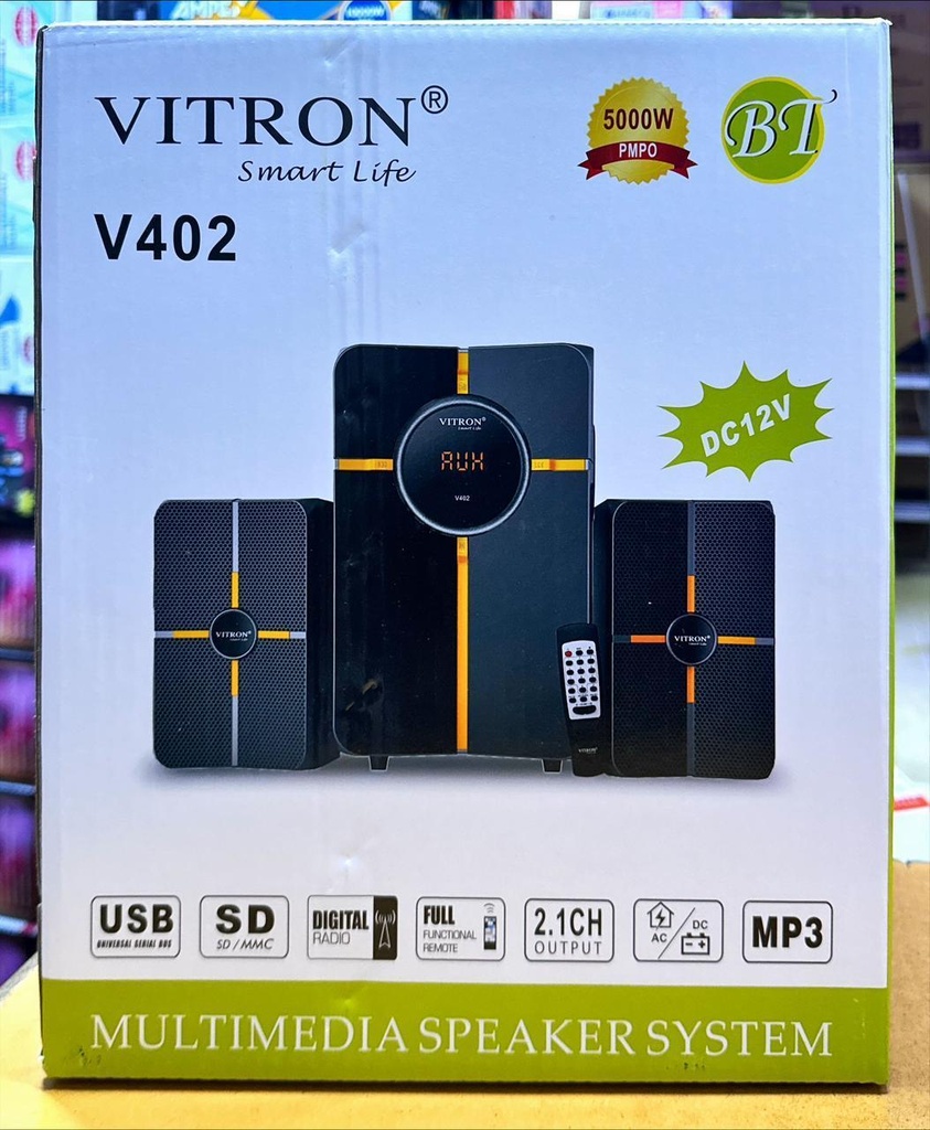 Vitron V402 Bluetooth Speaker – Powerful Audio, Wireless Connectivity & Portable Design