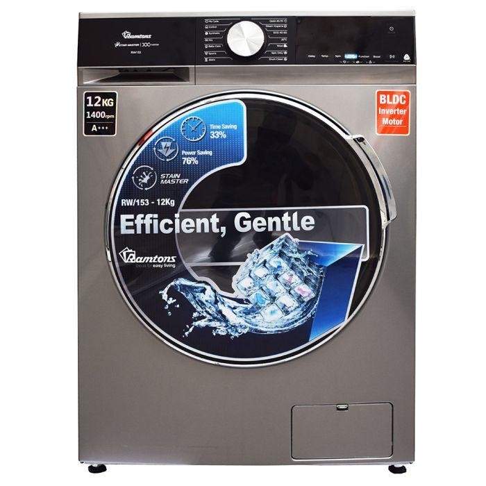 Ramtons RW/153 12KG Front Load Fully Automatic Washing Machine – Powerful 1400RPM Wash & Spin, Energy-Efficient Front Load Washer